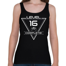 PRINTFASHION level-complete-16-white - Női atléta - Fekete