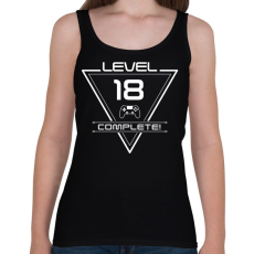 PRINTFASHION level-complete-18-white - Női atléta - Fekete