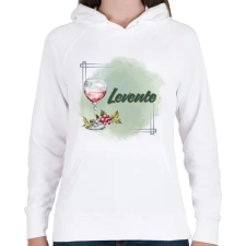 PRINTFASHION Levente - Női kapucnis pulóver - Fehér női pulóver, kardigán