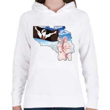 PRINTFASHION Levi Ackerman - Női kapucnis pulóver - Fehér női pulóver, kardigán