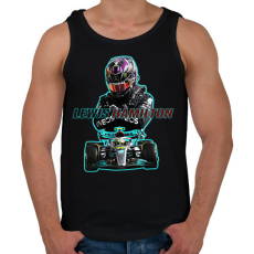 PRINTFASHION Lewis Hamilton - Férfi atléta - Fekete