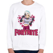 PRINTFASHION Lexa Fortnite - Gyerek pulóver - Fehér gyerek pulóver, kardigán
