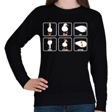 PRINTFASHION Liba nézőpontokból - Női pulóver - Fekete