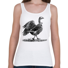 PRINTFASHION Liba rajz - Női atléta - Fehér