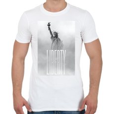 PRINTFASHION Liberty - Férfi póló - Fehér