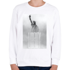 PRINTFASHION Liberty - Gyerek pulóver - Fehér gyerek pulóver, kardigán