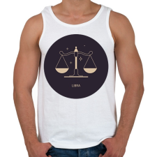 PRINTFASHION Libra - Mérleg - Férfi atléta - Fehér atléta, trikó