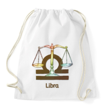 PRINTFASHION Libra színes - Sportzsák, Tornazsák - Fehér tornazsák