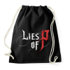 PRINTFASHION Lies of P - logo - Sportzsák, Tornazsák - Fekete
