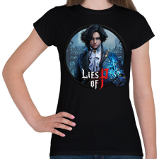 PRINTFASHION Lies of P - Női póló - Fekete női póló
