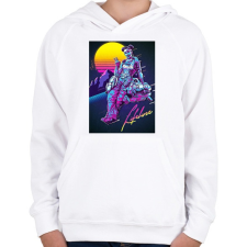 PRINTFASHION Lifeline Retro - Apex Legends - Gyerek kapucnis pulóver - Fehér gyerek pulóver, kardigán