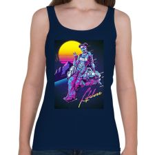 PRINTFASHION Lifeline Retro - Apex Legends - Női atléta - Sötétkék női trikó
