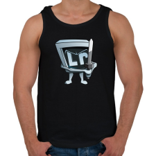 PRINTFASHION Light - Férfi atléta - Fekete atléta, trikó