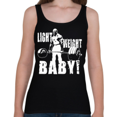 PRINTFASHION Light weight baby! - Női atléta - Fekete