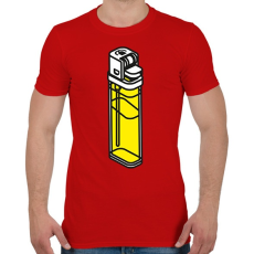 PRINTFASHION Lighter - Férfi póló - Piros