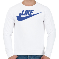 PRINTFASHION LIKE - Férfi pulóver - Fehér