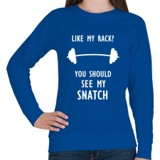 PRINTFASHION Like my rack? - Női pulóver - Királykék női pulóver, kardigán