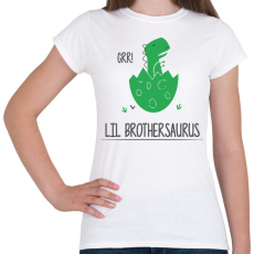 PRINTFASHION Lil Brothersaurus - Női póló - Fehér