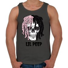 PRINTFASHION Lil Peep - Férfi atléta - Sötétszürke atléta, trikó