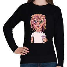 PRINTFASHION Lil Pump - Női pulóver - Fekete