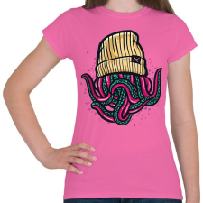 PRINTFASHION Lil Pump Octopus - Női póló - Rózsaszín női póló
