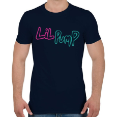 PRINTFASHION Lil Pump színes - Férfi póló - Sötétkék