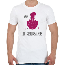 PRINTFASHION Lil Sistersaurus - Férfi póló - Fehér férfi póló