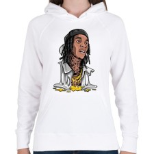 PRINTFASHION Lil Uzi - Női kapucnis pulóver - Fehér női pulóver, kardigán