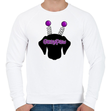 PRINTFASHION Lila bolondos méhecsketacskó - Férfi pulóver - Fehér férfi pulóver, kardigán