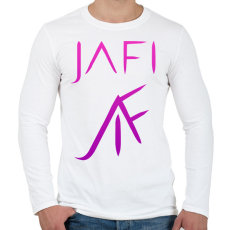 PRINTFASHION lila jafi - Férfi hosszú ujjú póló - Fehér