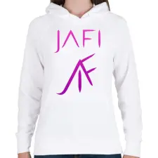 PRINTFASHION lila jafi - Női kapucnis pulóver - Fehér női pulóver, kardigán
