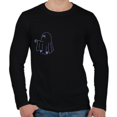 PRINTFASHION Lila szellem2 - Férfi hosszú ujjú póló - Fekete