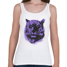 PRINTFASHION Lila tigris - Női atléta - Fehér