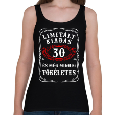 PRINTFASHION Limitált kiadás - 30 éves - Női atléta - Fekete női trikó