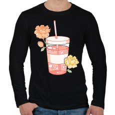 PRINTFASHION Limonade - Férfi hosszú ujjú póló - Fekete