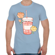 PRINTFASHION Limonade - Férfi póló - Világoskék férfi póló