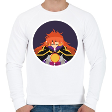 PRINTFASHION Lina - Férfi pulóver - Fehér férfi pulóver, kardigán