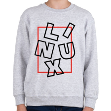 PRINTFASHION Linux box black - Gyerek pulóver - Sport szürke gyerek pulóver, kardigán