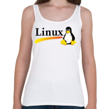 PRINTFASHION Linux is the best! - Női atléta - Fehér női trikó