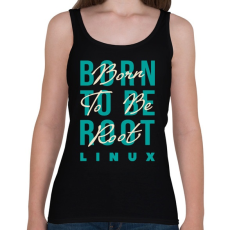 PRINTFASHION Linux rendszergazda - Női atléta - Fekete