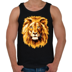 PRINTFASHION Lion - Férfi atléta - Fekete