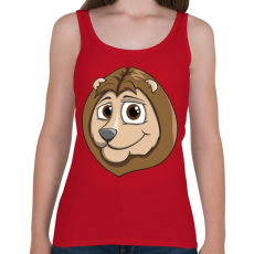 PRINTFASHION Lion - Női atléta - Cseresznyepiros