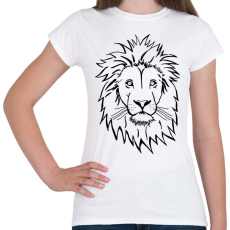 PRINTFASHION lion  - Női póló - Fehér
