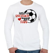 PRINTFASHION Little brother biggest fan - Férfi hosszú ujjú póló - Fehér férfi póló