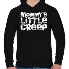 PRINTFASHION Little Creep - Férfi kapucnis pulóver - Fekete
