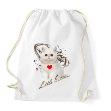 PRINTFASHION little kitten - Sportzsák, Tornazsák - Fehér tornazsák
