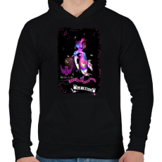 PRINTFASHION LIVE FEELING - Férfi kapucnis pulóver - Fekete