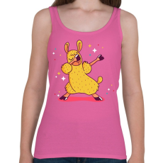 PRINTFASHION Llama Dabbing - Női atléta - Rózsaszín