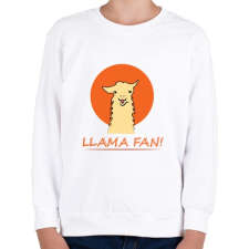 PRINTFASHION llama - Gyerek pulóver - Fehér gyerek pulóver, kardigán