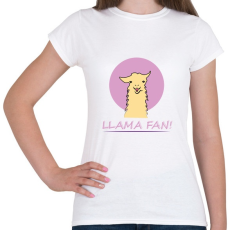 PRINTFASHION llama_purple - Női póló - Fehér